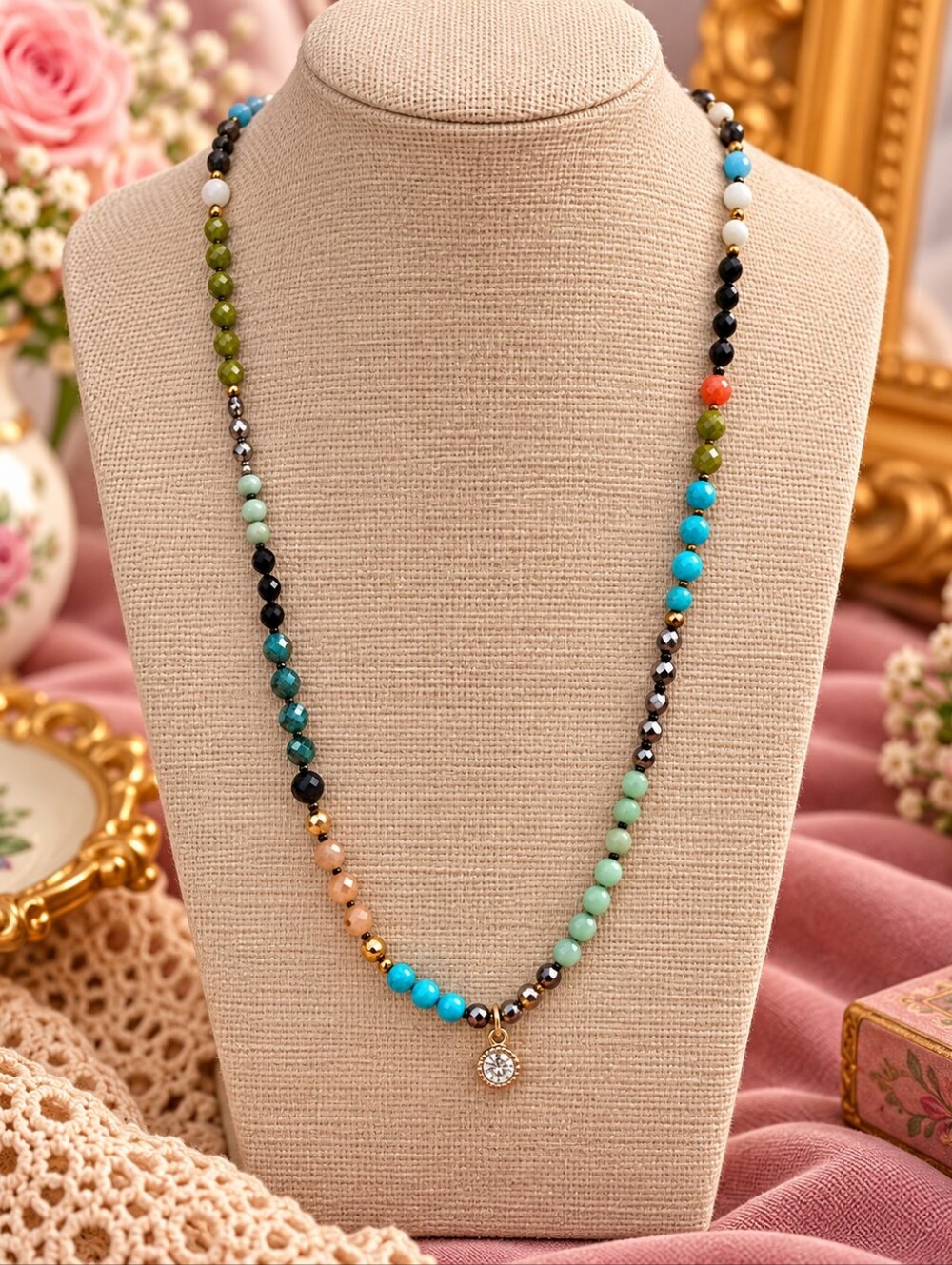 Plunder Multicolor Beaded Necklace